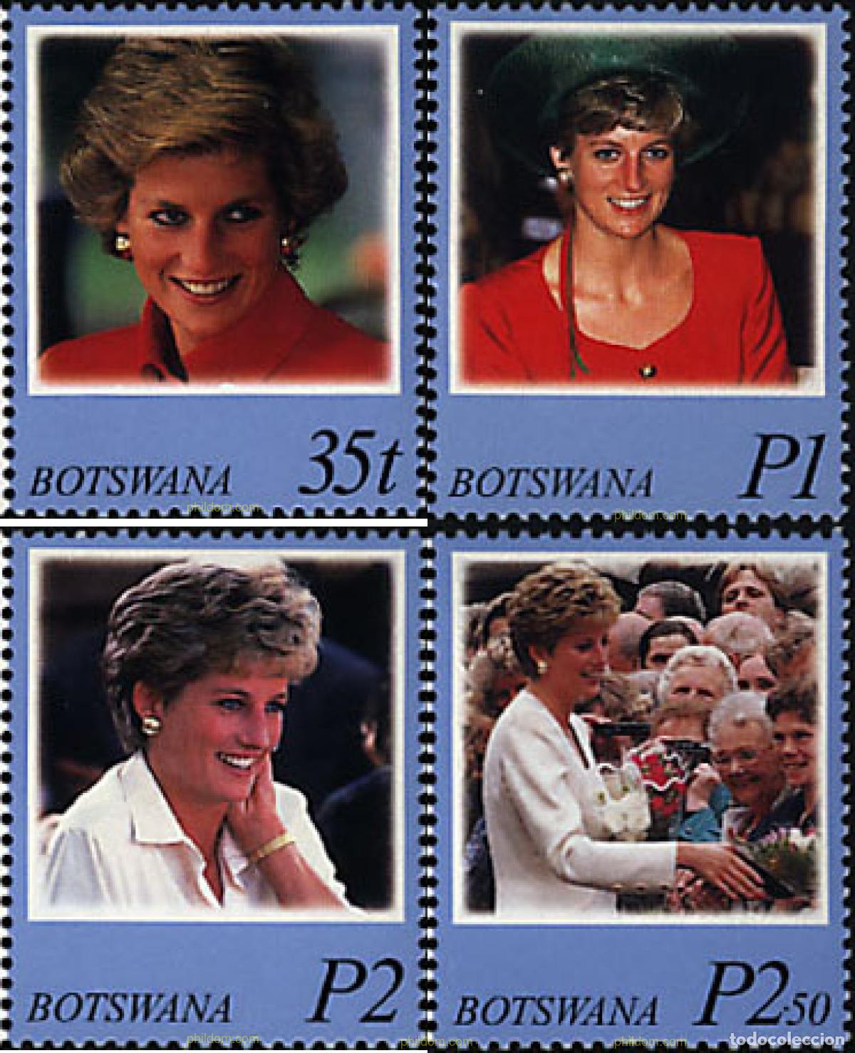 Timbres: 50568 MNH BOTSWANA 1998 HOMENAJE A DIANA. PRINCESA DE GALES (1961-1997)