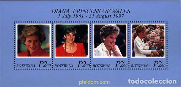 Timbres: 50570 MNH BOTSWANA 1998 HOMENAJE A LA PRINCESA DIANA DE GALES