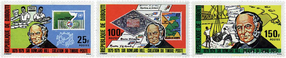 Sellos: 59382 MNH DJIBOUTI 1979 CENTENARIO DE LA MUERTE DE SIR ROWLAND HILL