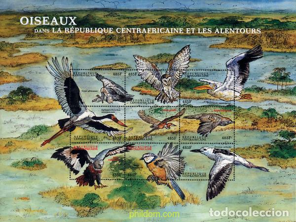 Sellos: 290313 MNH CENTROAFRICANA 2000 AVES