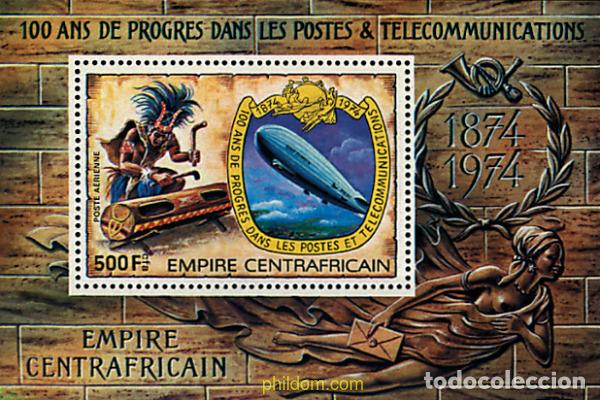 Sellos: 51695 MNH CENTROAFRICANA 1978 100 A&Ntilde;OS DE PROGRESO EN LAS TELECOMUNICACIONES