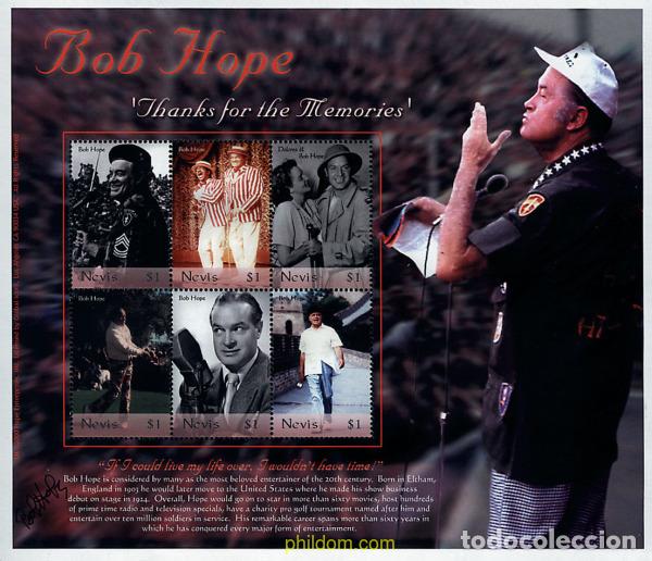 Sellos: 255354 MNH NEVIS 2000 HOMENAJE A BOB HOPE