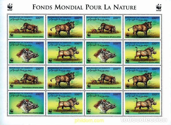 Sellos: 12744 MNH DJIBOUTI 2000 JABALI BERRUGOSO DE ERITREA