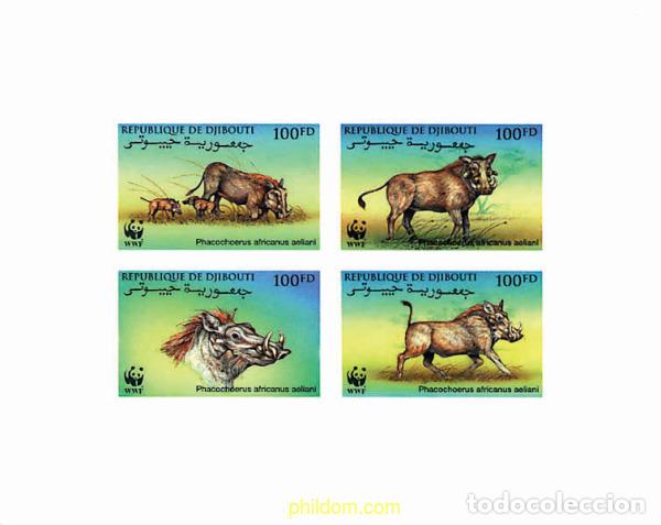Sellos: 22126 MNH DJIBOUTI 2000 JABALI BERRUGOSO DE ERITREA