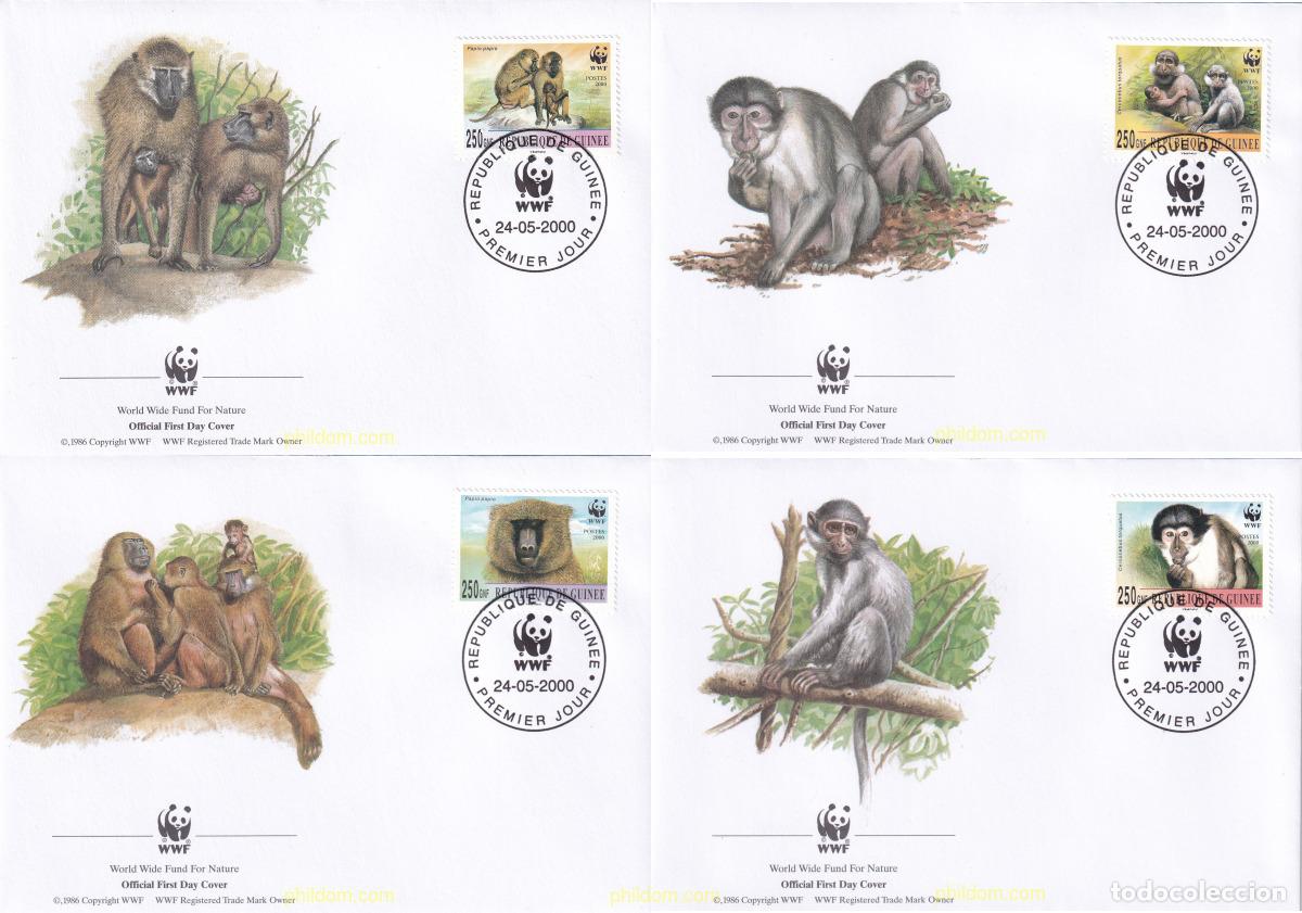 Sellos: 23260 MNH GUINEA 2000 BABUINO, MANGABEY DE COLLAR