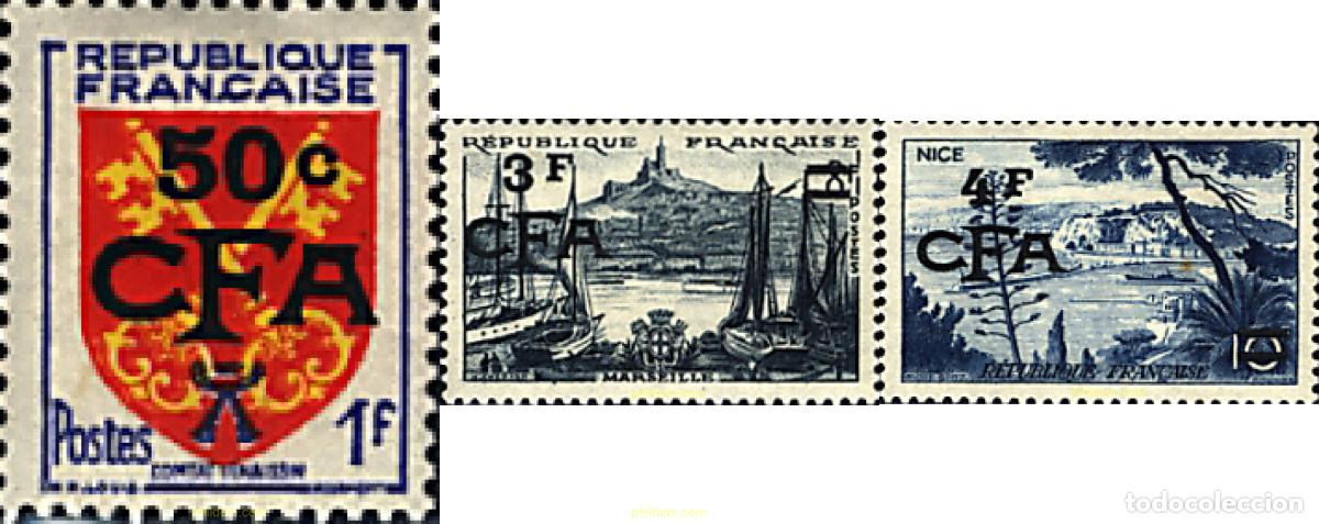 Sellos: 667348 HINGED REUNION 1955 SERIE BASICA