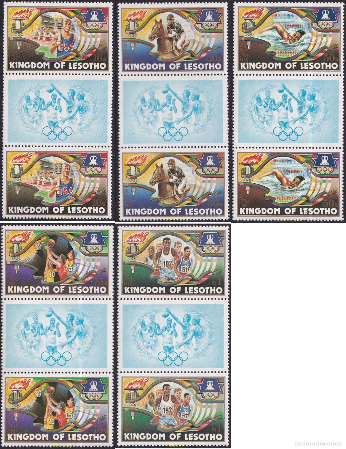 Sellos: 791289 MNH LESOTHO 1984 23 JUEGOS OLIMPICOS VERANO LOS ANGELES 1984