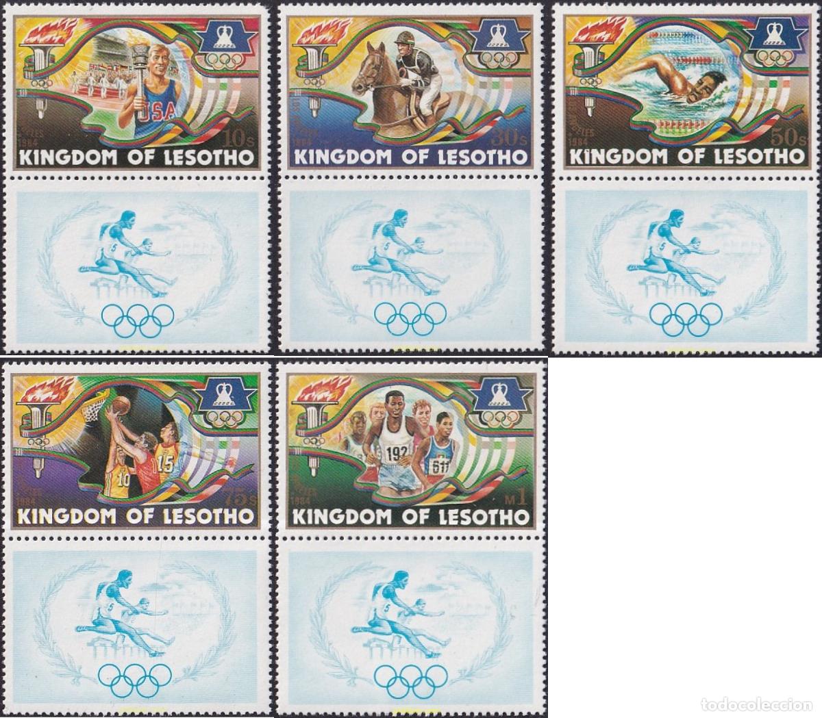 Sellos: 791288 MNH LESOTHO 1984 23 JUEGOS OLIMPICOS VERANO LOS ANGELES 1984