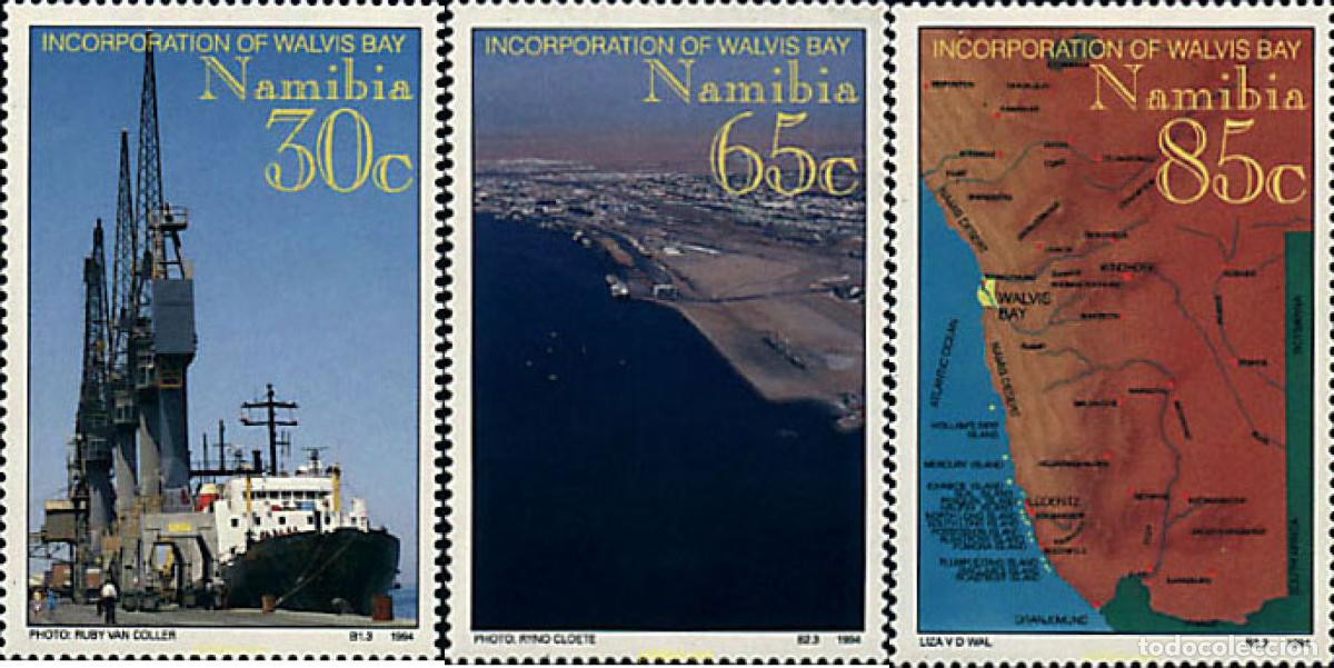 Sellos: 60994 MNH NAMIBIA 1994 INCORPORACION DEL TERRITORIO DE WALVIS BAY A NAMIBIA