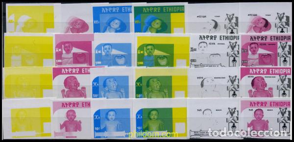 Sellos: 214430 MNH ETIOPIA 1988 VACUNACION INFANTIL