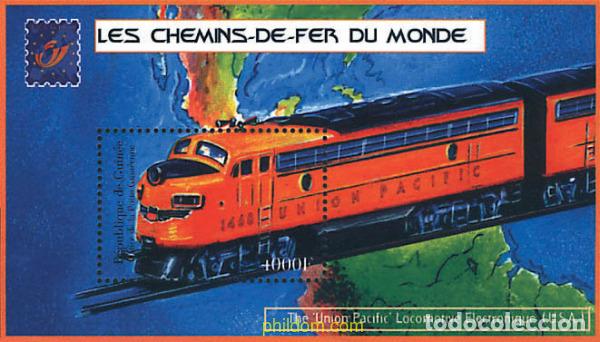 Sellos: 608033 MNH GUINEA 2001 TRENES DEL MUNDO