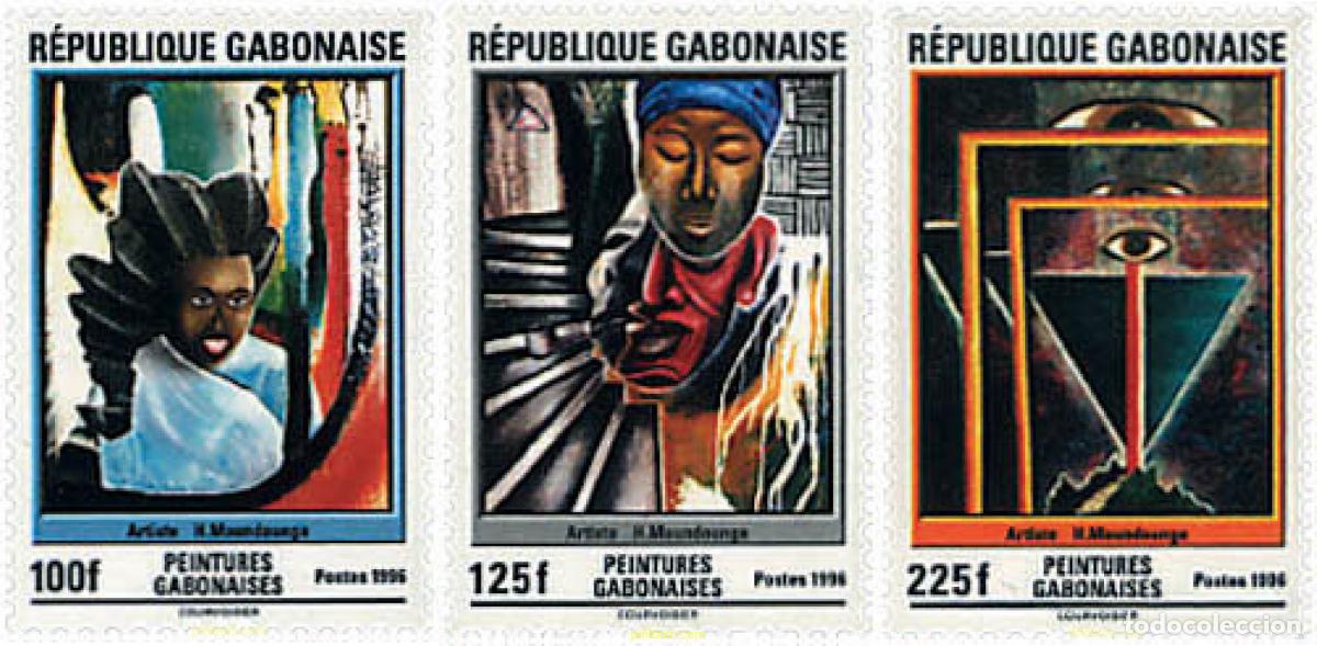 Sellos: 74264 MNH GABON 1996 PINTURAS GABONESAS