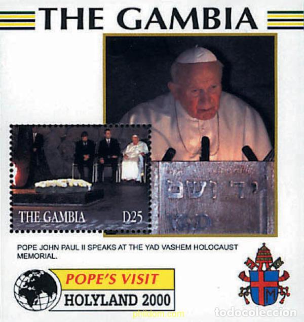 Sellos: 317076 MNH GAMBIA 2000 VIAJES DE SS EL PAPA JUAN PABLO II