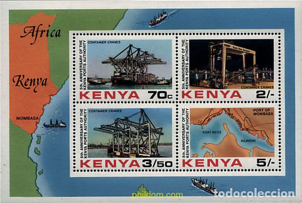 Sellos: 61373 MNH KENIA 1983 5 ANIVERSARIO DE LA AUTORIDAD PORTUARIA DE KENIA