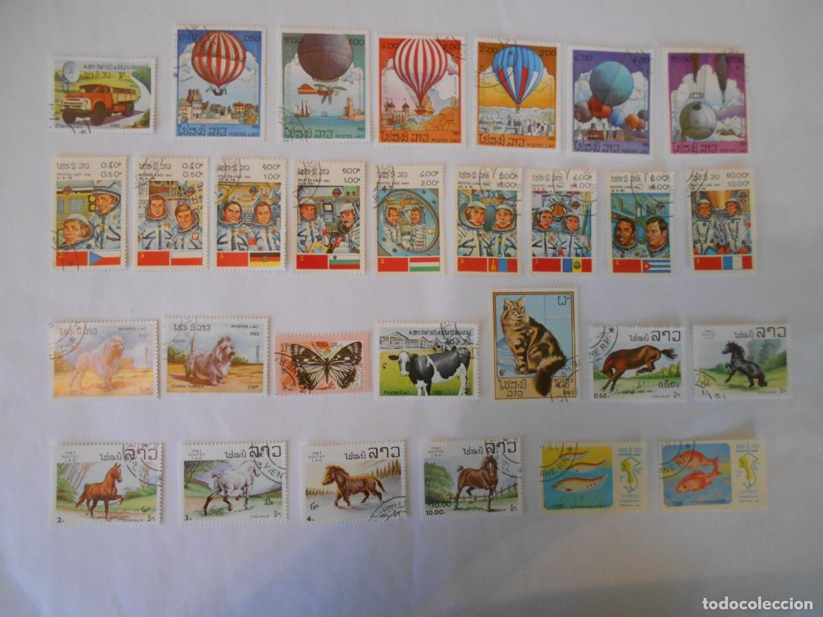 Sellos: LAOS-90 SELLOS DIFERENTES-LOTE 1