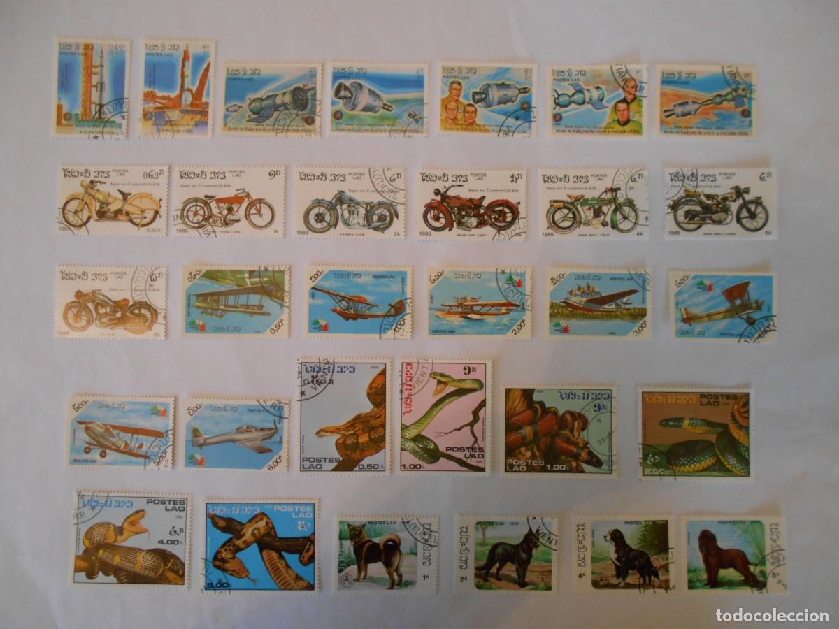 Sellos: LAOS-90 SELLOS DIFERENTES-LOTE 3