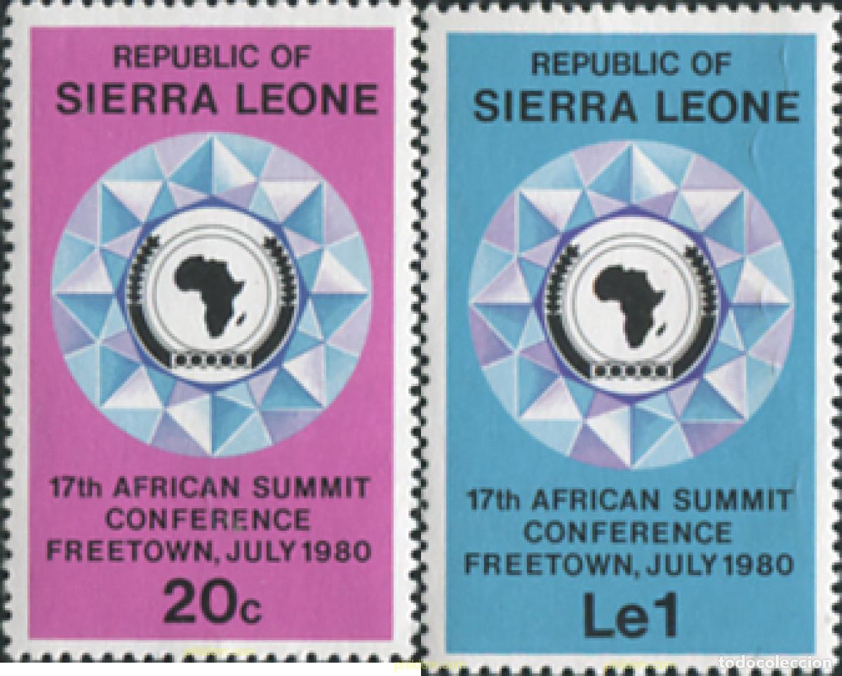 Sellos: 56499 MNH SIERRA LEONA 1980 17 CONFERENCIA DE ESTADOS AFRICANOS EN FREETOWN