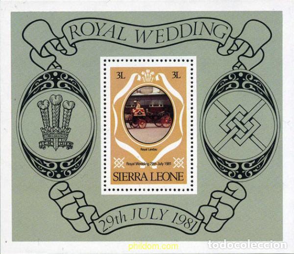 Selos: 56713 MNH SIERRA LEONA 1981 BODA DEL PRINCIPE CARLOS Y LADY DIANA SPENCER