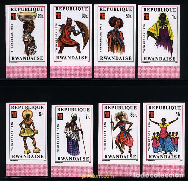 Selos: 17906 MNH RUANDA 1975 THEMABELGA 1975. FOLCLORE