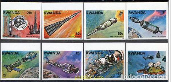 Selos: 17917 MNH RUANDA 1976 COOPERACION ESPACIAL USA-URSS