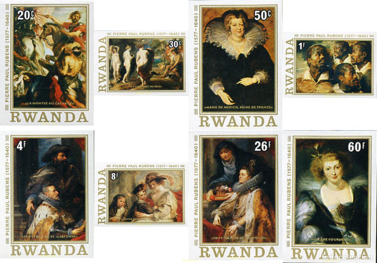 Selos: 56530 MNH RUANDA 1977 400 ANIVERSARIO DEL NACIMIENTO DE RUBENS