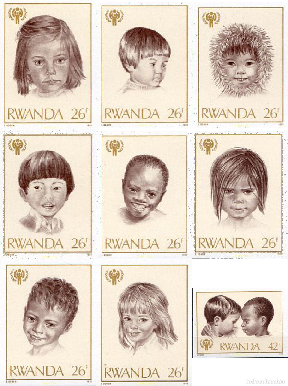Sellos: 56540 MNH RUANDA 1979 A&Ntilde;O INTERNACIONAL DEL NI&Ntilde;O