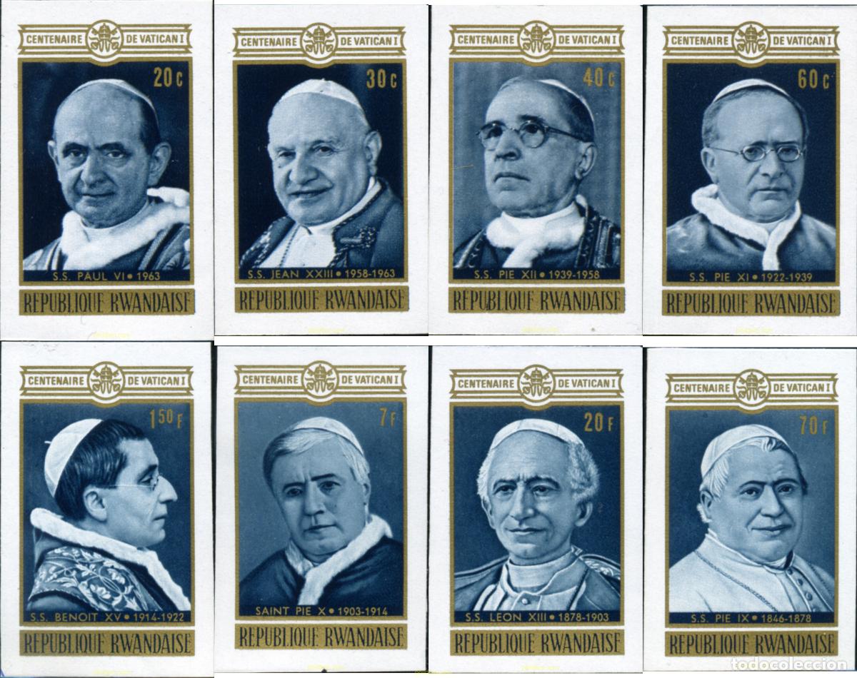 Sellos: 221535 MNH RUANDA 1970 CENTENARIO DEL CONCILIO DEL VATICANO I
