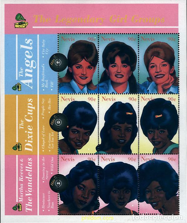 Sellos: 253965 MNH NEVIS 2000 GRUPOS DE CANTANTES