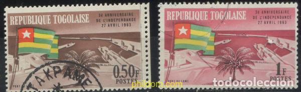Sellos: 659860 USED TOGO 1963 3 ANIVERSARIO DE LA INDEPENDENCIA