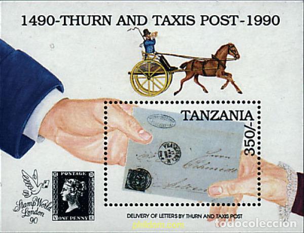 Sellos: 365250 MNH TANZANIA 1991 STAMP WORLD LONDON 90. EXPOSICION FILATELICA INTERNACIONAL