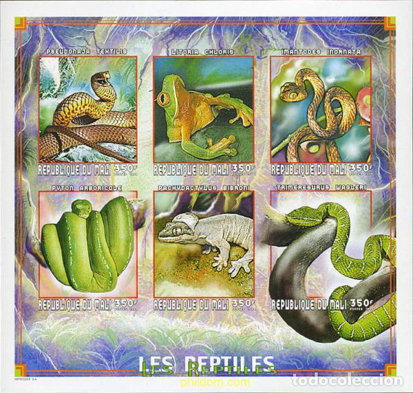 Sellos: 12890 MNH MALI 1999 LAS SERPIENTES
