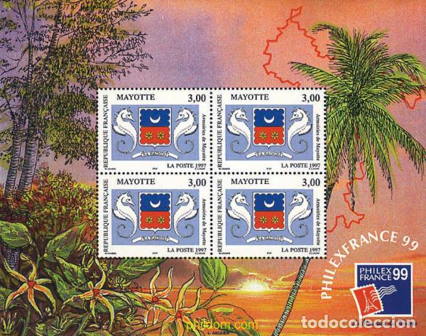 Sellos: 95554 MNH MAYOTTE 1999 PHILEXFRANCE 99. EXPOSICION FILATELICA INTERNACIONAL