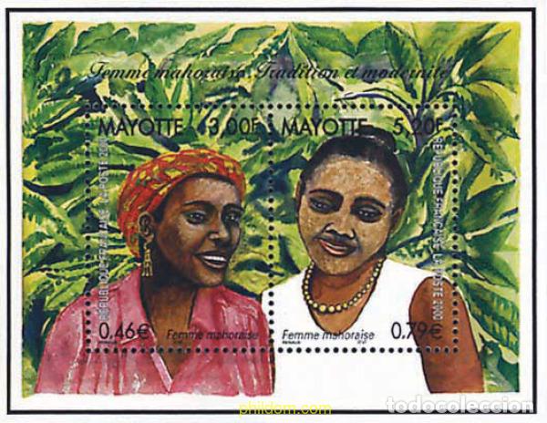 Sellos: 59618 MNH MAYOTTE 2000 MUJERES MOARIS. TRADICION Y MODERNIDAD