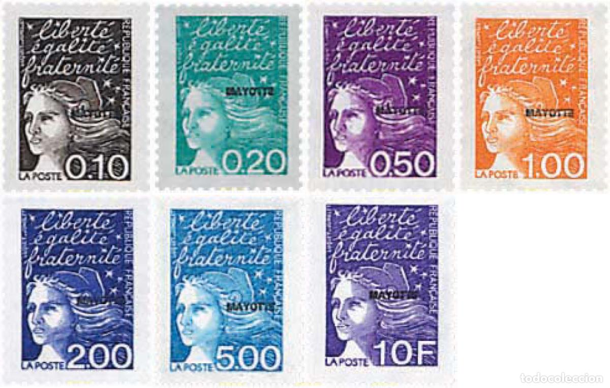 Sellos: 59287 MNH MAYOTTE 1999 SERIE BASICA