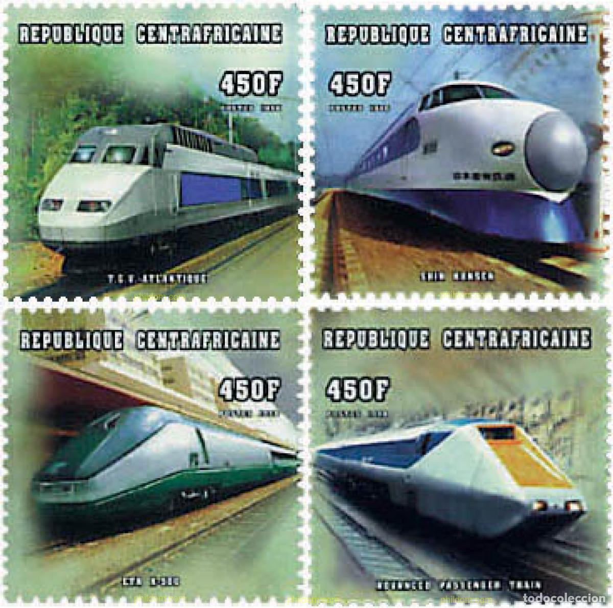 Sellos: 375692 MNH CENTROAFRICANA 1999 MEDIOS DE LOCOMOCION