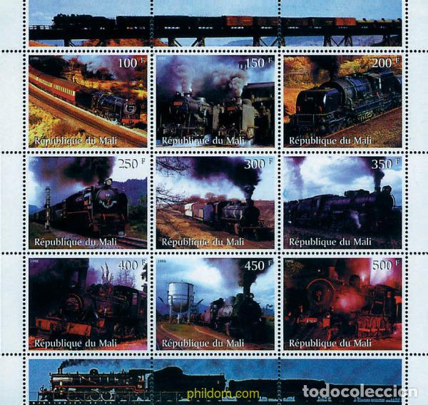 Sellos: 224684 MNH MALI 1998 LOCOMOTORAS