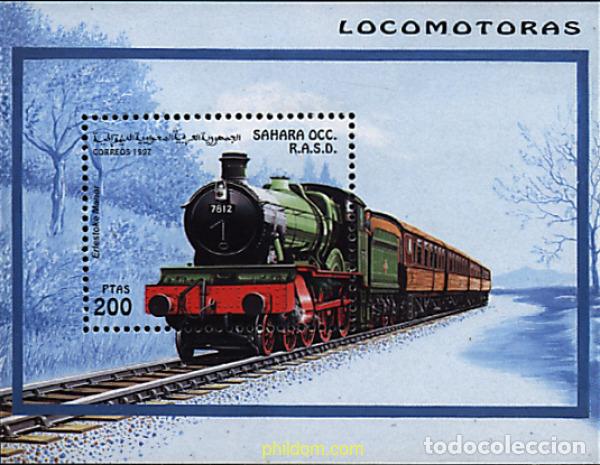Sellos: 205193 MNH REPUBLICA ARABE SAHAURI DEMOCRATICA 1997 LOCOMOTORAS