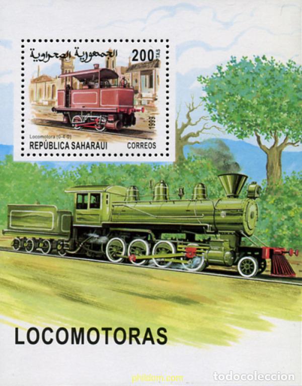 Sellos: 213016 MNH REPUBLICA ARABE SAHAURI DEMOCRATICA 1999 LOCOMOTORAS
