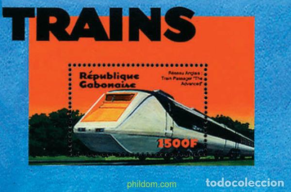 Sellos: 211037 MNH GABON 2000 LOCOMOTORAS