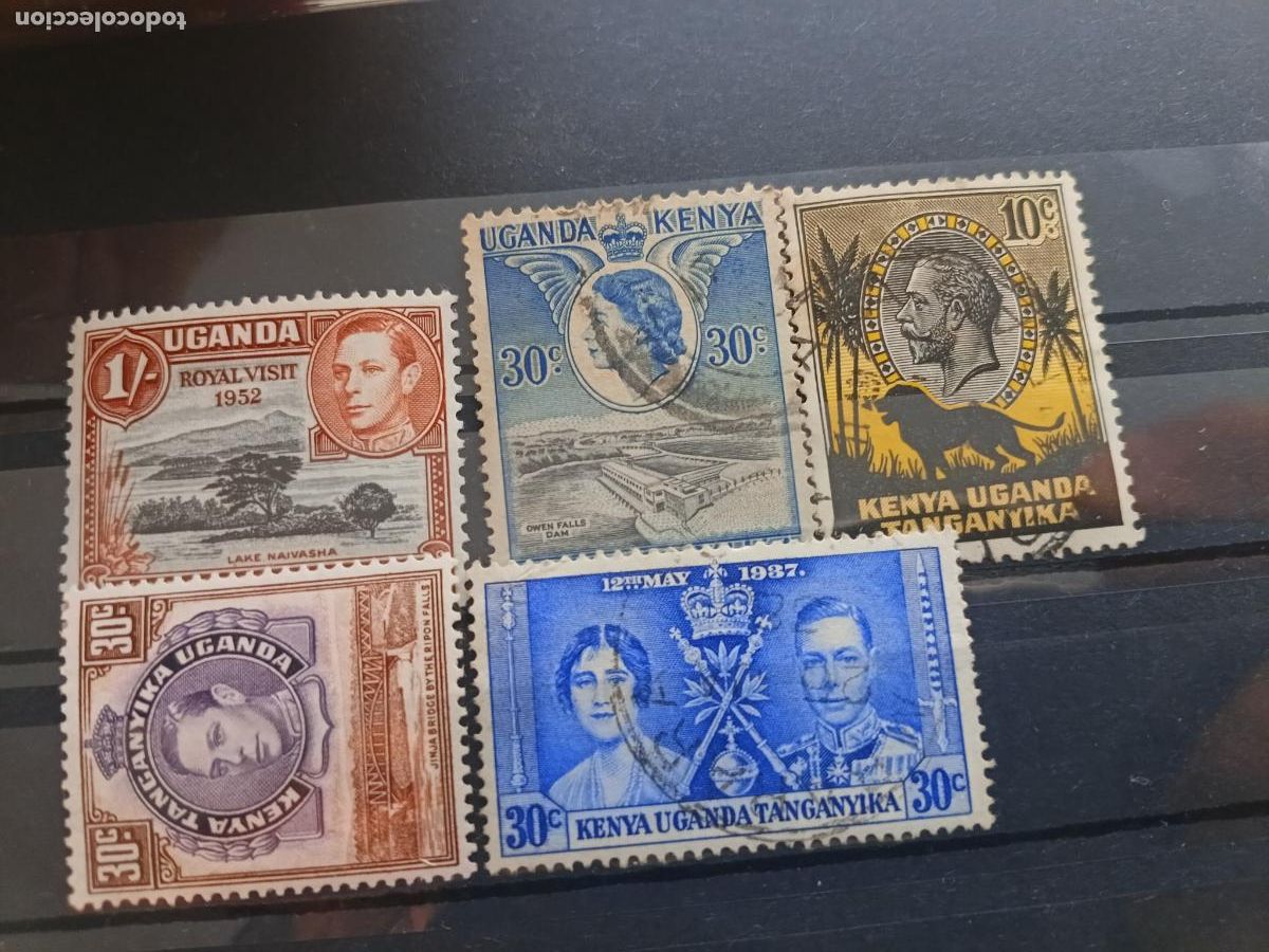 Sellos: Kenya, Uganda, Tanganyika. Lote de sellos