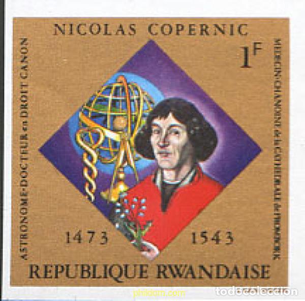 Sellos: 222006 MNH RUANDA 1973 500 ANIVERSARIO DEL NACIMIENTO DE NICOLAS COPERNICO