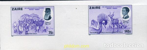 Sellos: 254020 MNH ZAIRE 1980 150 ANIVERSARIO DE LA INDEPENDENCIA