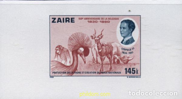 Sellos: 254024 MNH ZAIRE 1980 150 ANIVERSARIO DE LA INDEPENDENCIA