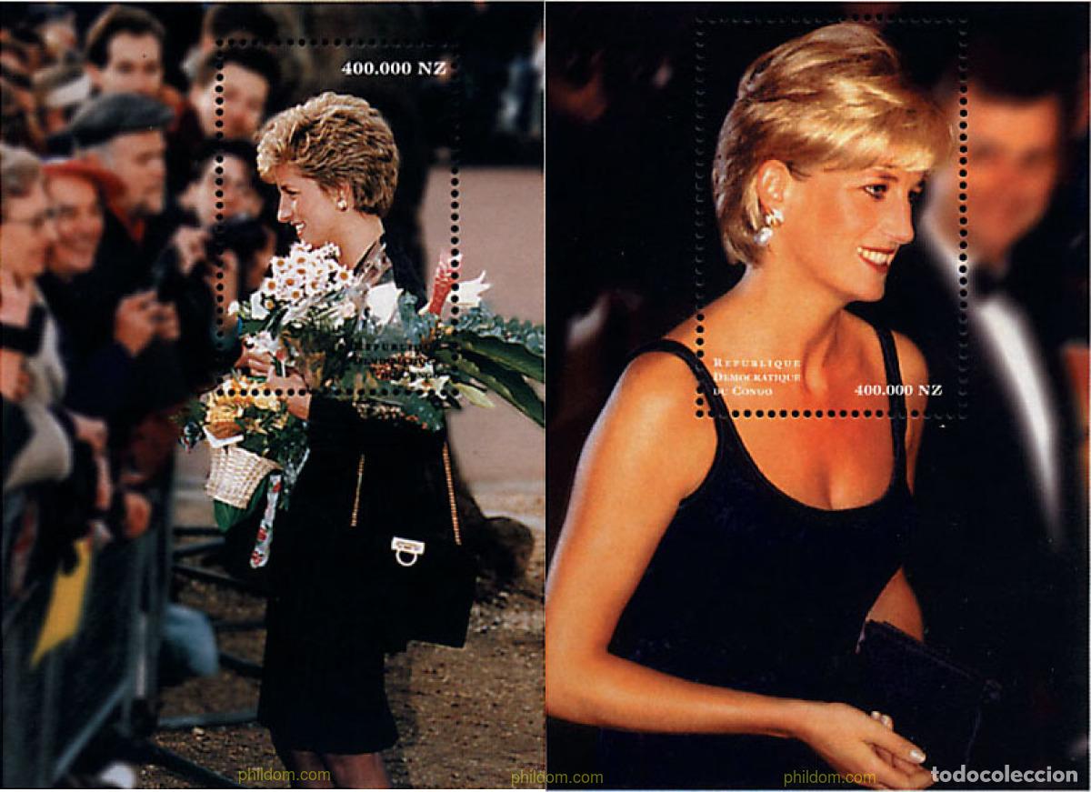 Sellos: 99168 MNH CONGO. Rep&uacute;blica democr&aacute;tica 1998 PRINCESA DIANA DE GALES