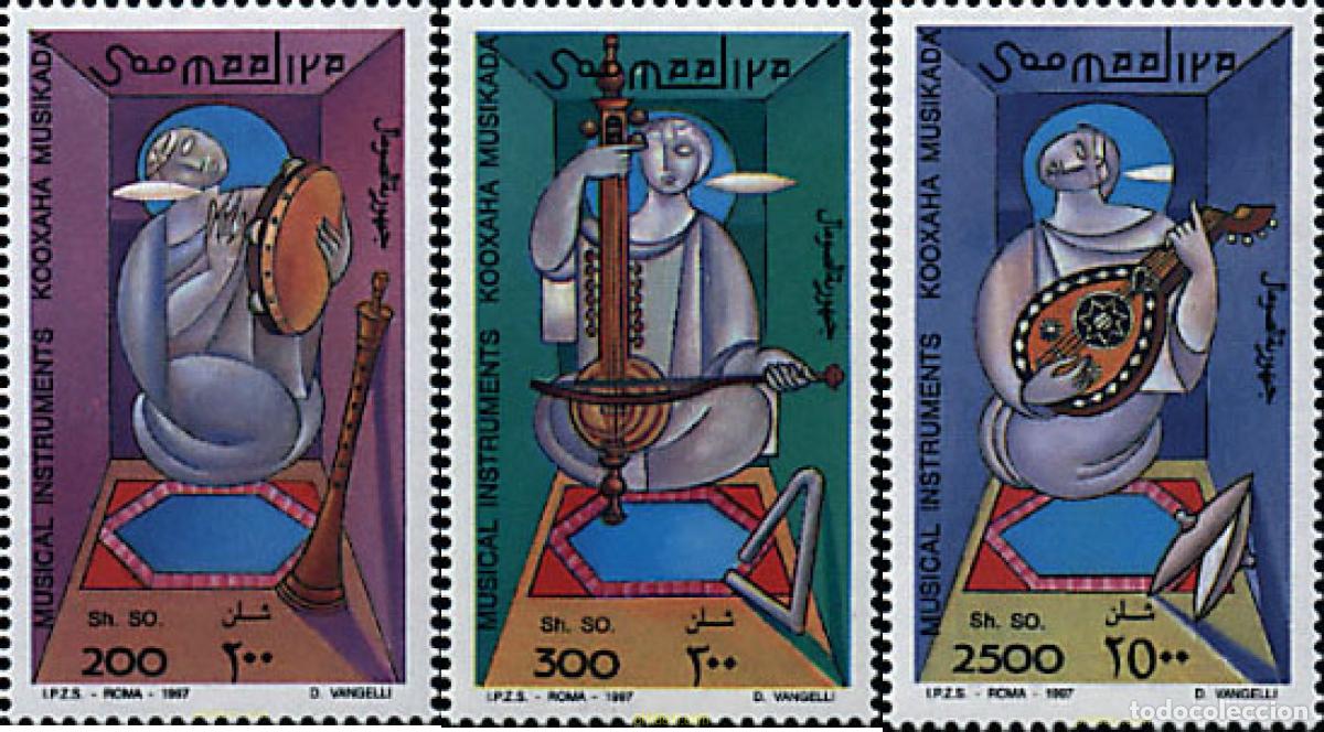Sellos: 76600 MNH SOMALIA 1997 INSTRUMENTOS MUSICALES