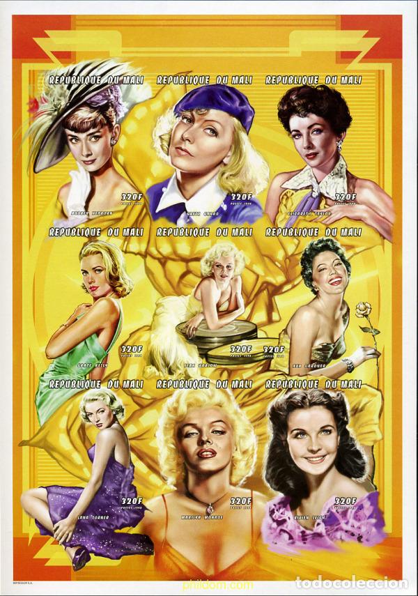Sellos: 12997 MNH MALI 1998 ACTRICES DE CINE