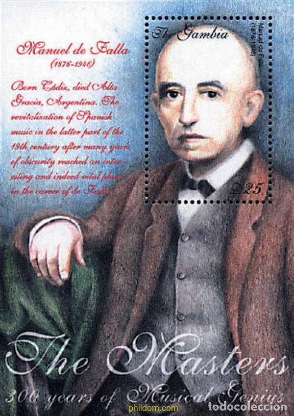 Sellos: 134593 MNH GAMBIA 2000 COMPOSITORES