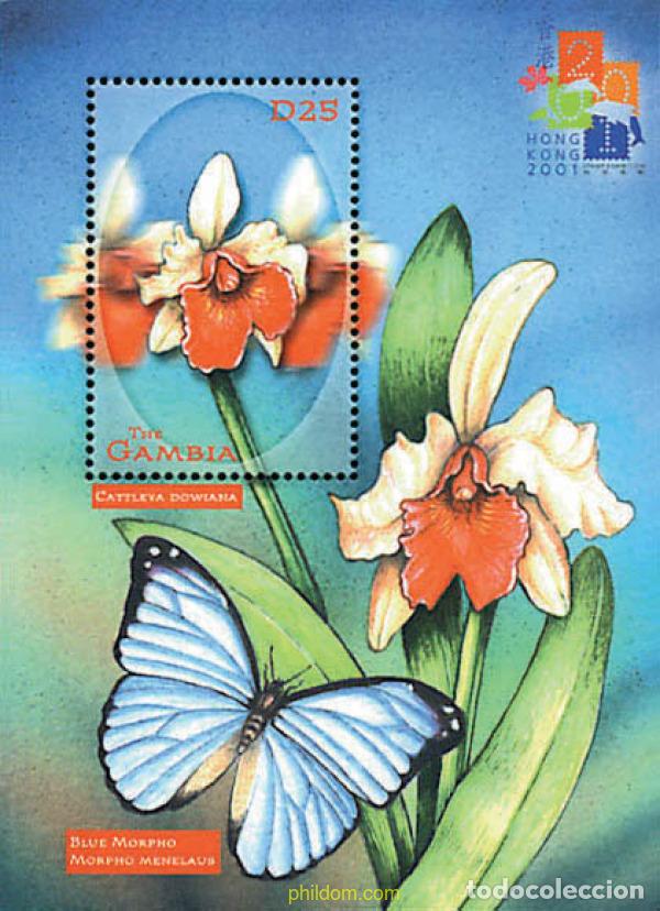 Sellos: 253654 MNH GAMBIA 2001 EXPOSICION FILATELICA HONG KONG 2001