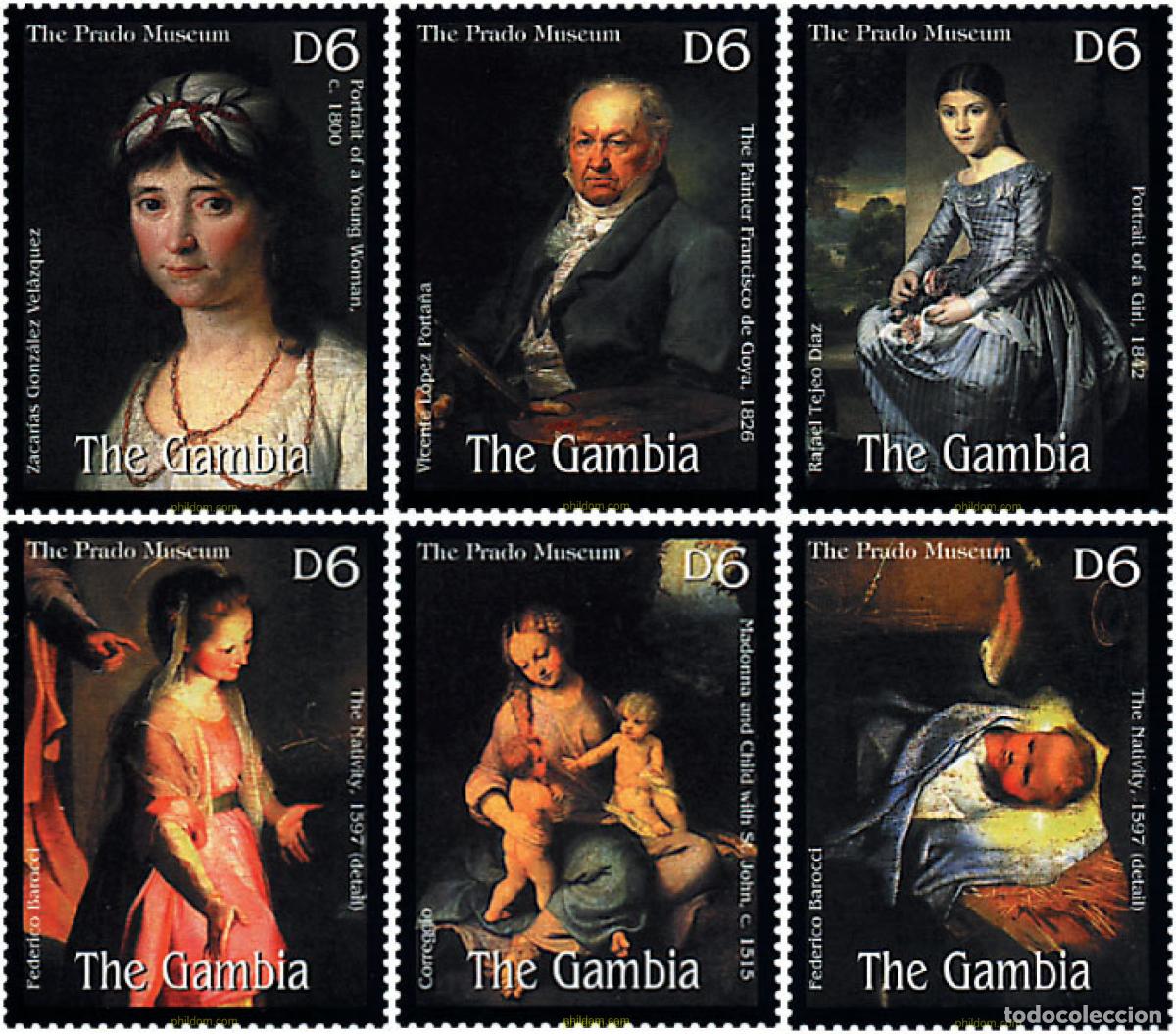 Sellos: 367883 MNH GAMBIA 2000 PINTURAS DEL MUSEO DEL PRADO