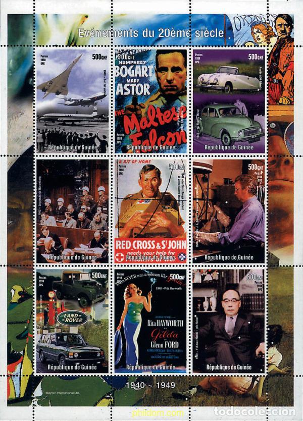Sellos: 276840 MNH GUINEA 1998 ACONTECIMIENTOS DEL SIGLO XX (1940-1949)